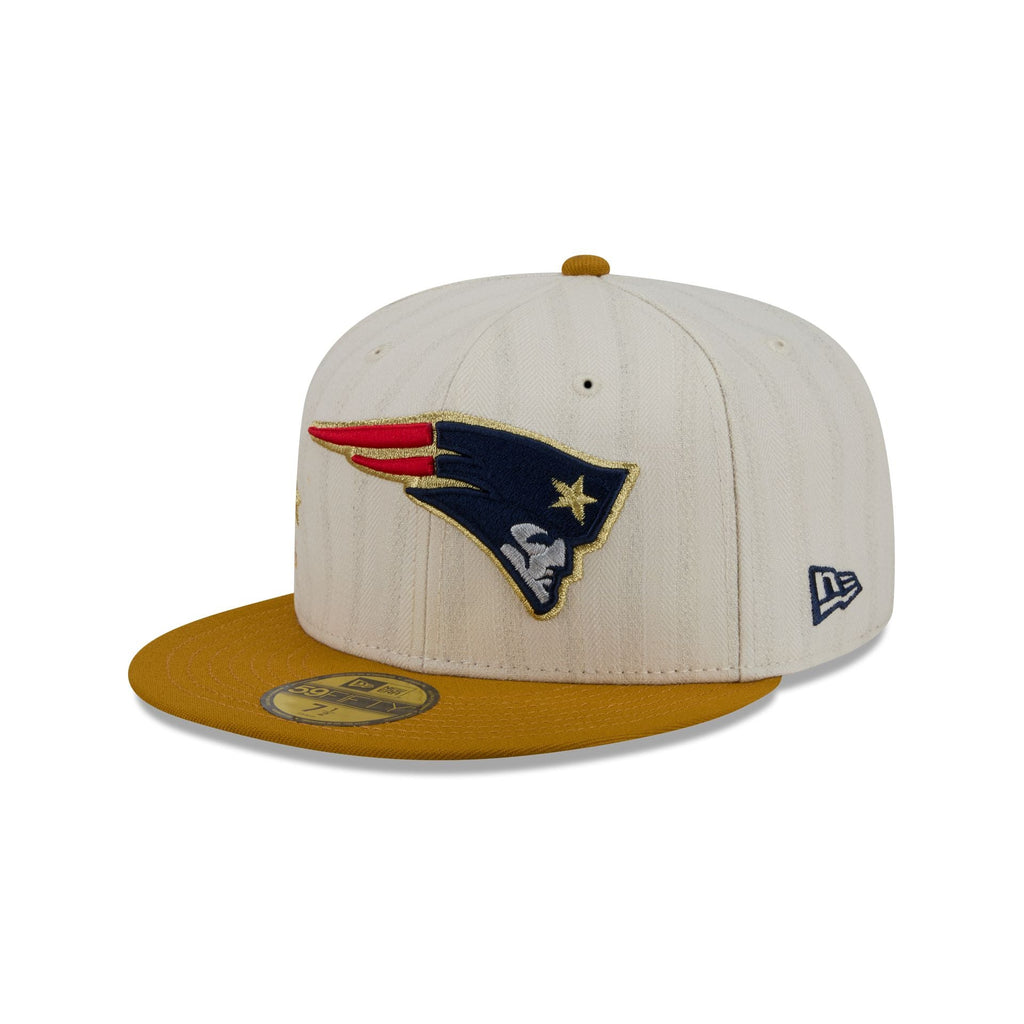 New England Patriots Chrome Herringbone 59FIFTY Fitted Hat - Image 3