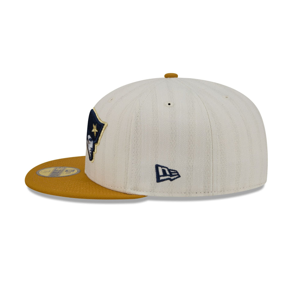 New England Patriots Chrome Herringbone 59FIFTY Fitted Hat - Image 5