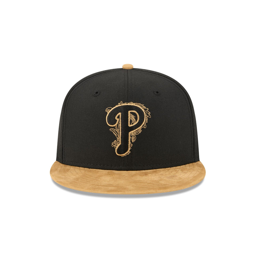 Philadelphia Phillies Black Wool 59FIFTY Fitted Hat - Image 2