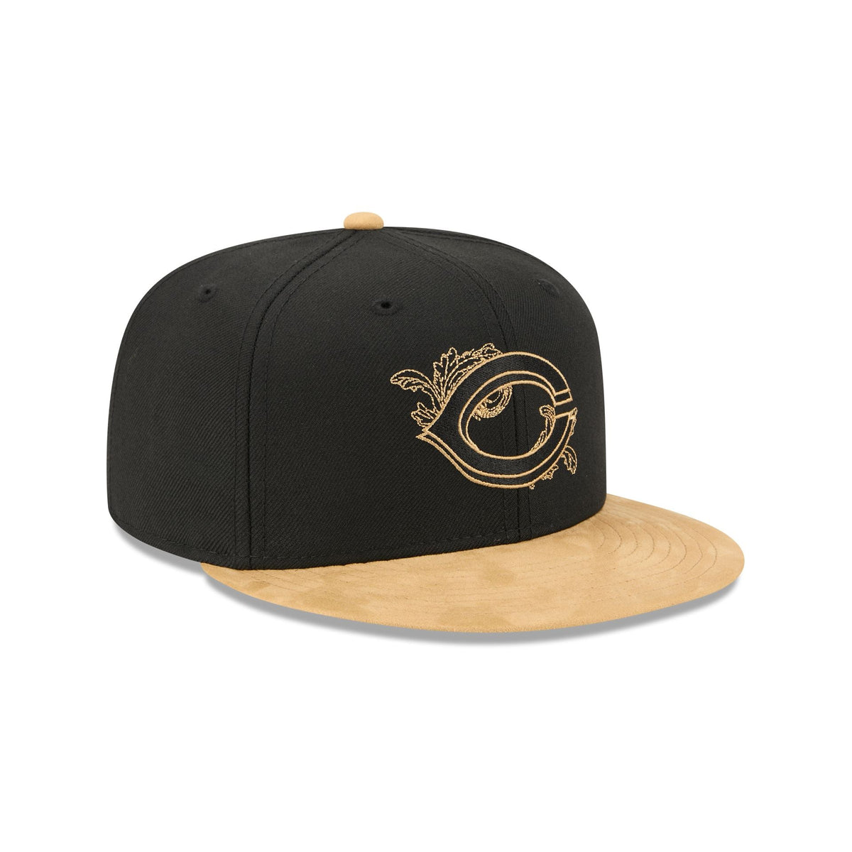 Cincinnati Reds Black Wool 59FIFTY Fitted Hat - Image 3