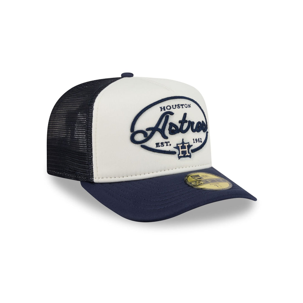 Houston Astros Chrome 59FIFTY Fitted Trucker Hat - Image 3