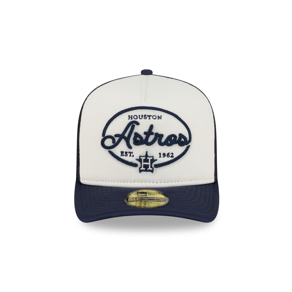 Houston Astros Chrome 59FIFTY Fitted Trucker Hat - Image 2