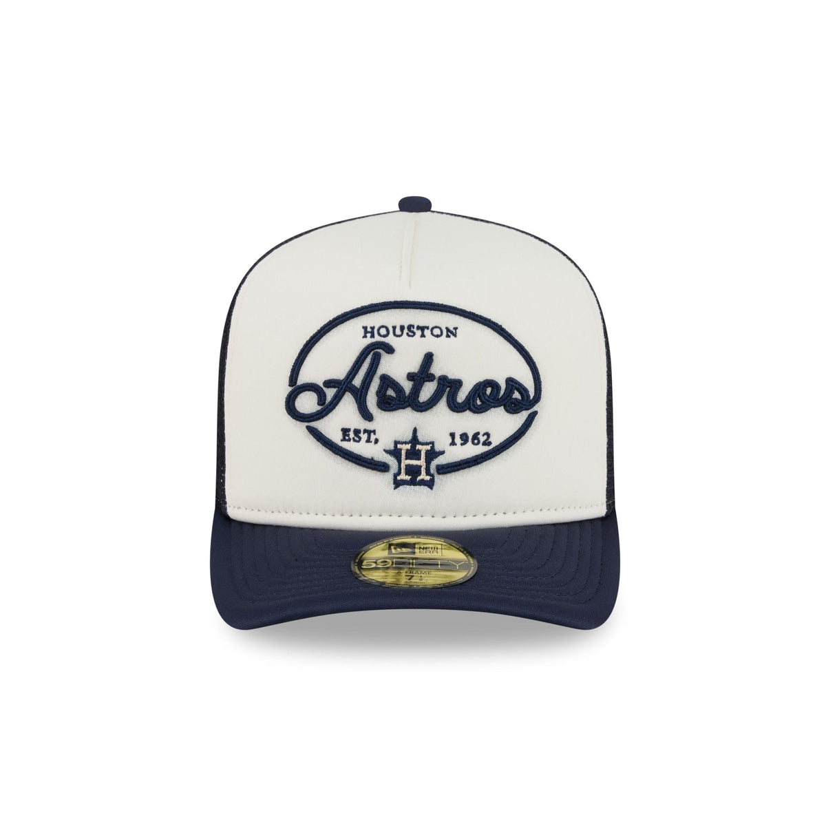 Houston Astros Chrome 59FIFTY Fitted Trucker Hat - Image 2