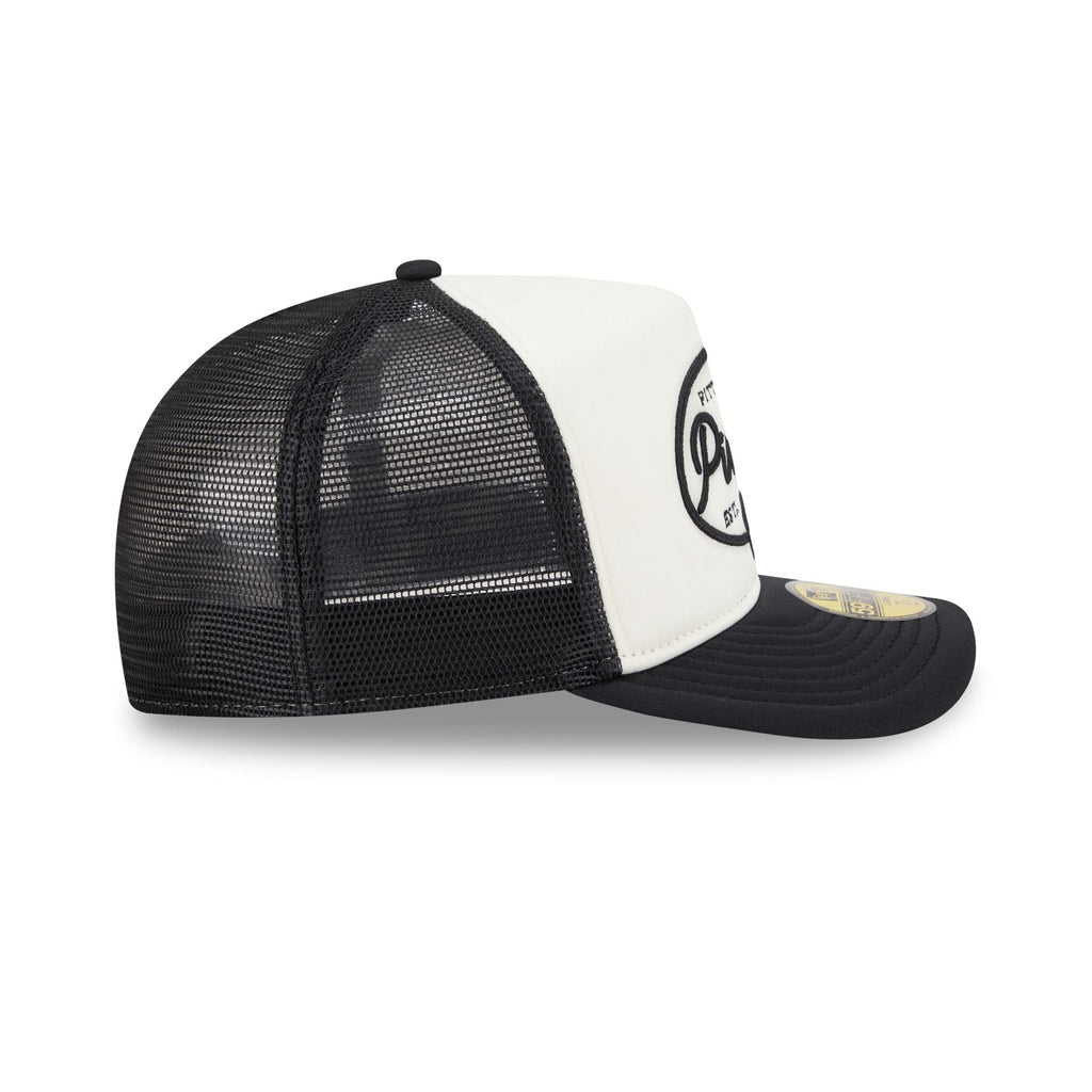 Pittsburgh Pirates Chrome 59FIFTY Fitted Trucker Hat - Image 5