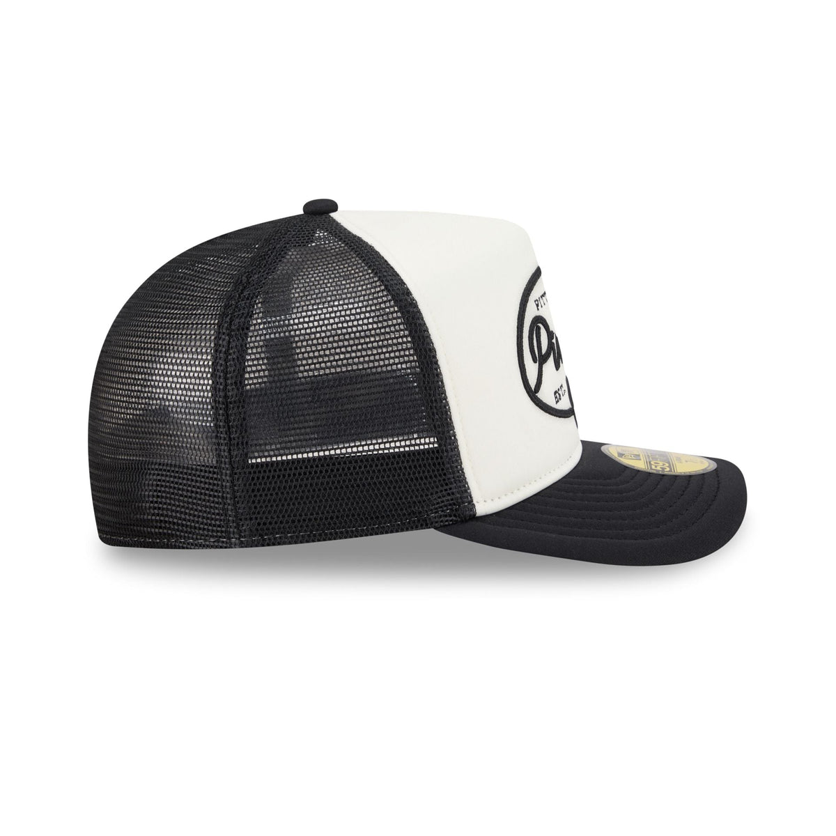Pittsburgh Pirates Chrome 59FIFTY Fitted Trucker Hat - Image 5