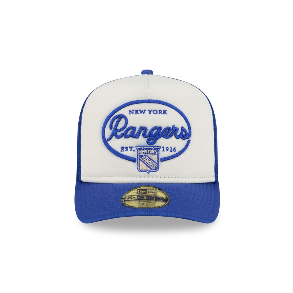 New York Rangers Chrome 59FIFTY Fitted Trucker Hat - Image 2