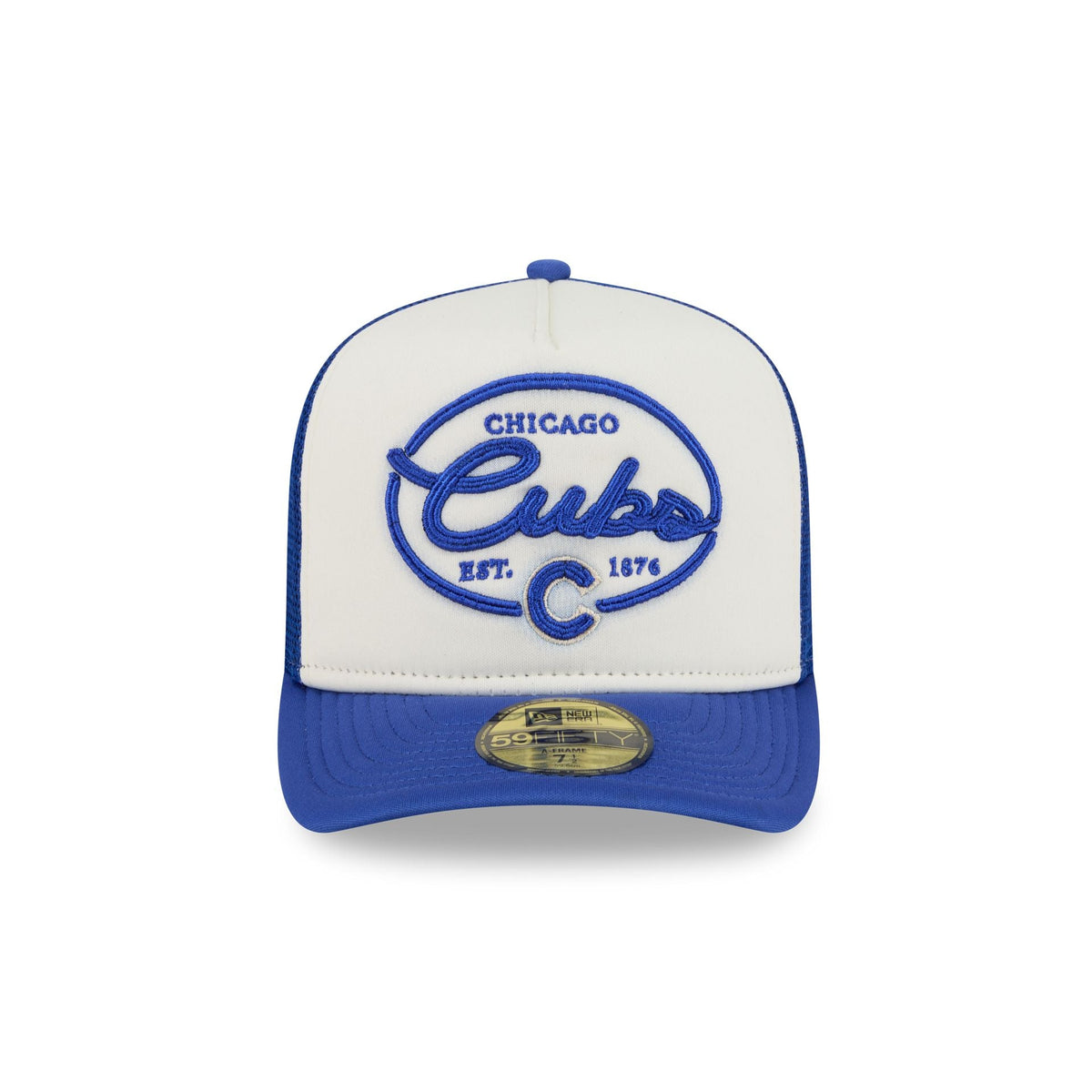 Chicago Cubs Chrome 59FIFTY Fitted Trucker Hat - Image 2