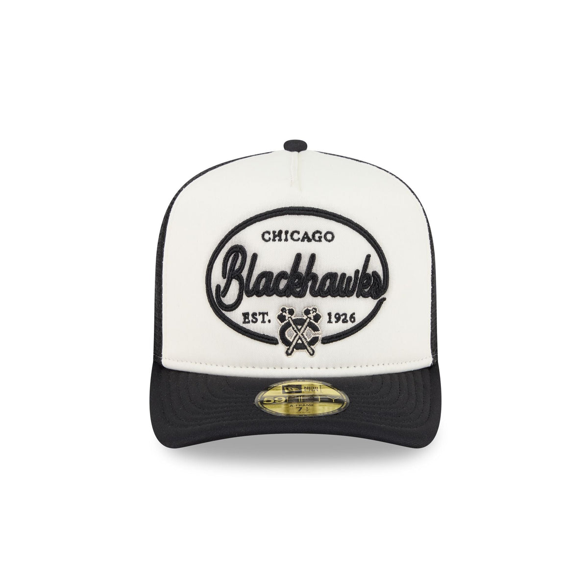 Chicago Blackhawks Chrome 59FIFTY Fitted Trucker Hat - Image 2