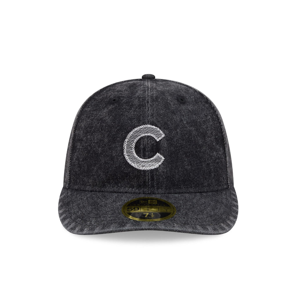 Chicago Cubs Black Denim Low Profile 59FIFTY Fitted Hat - Image 2