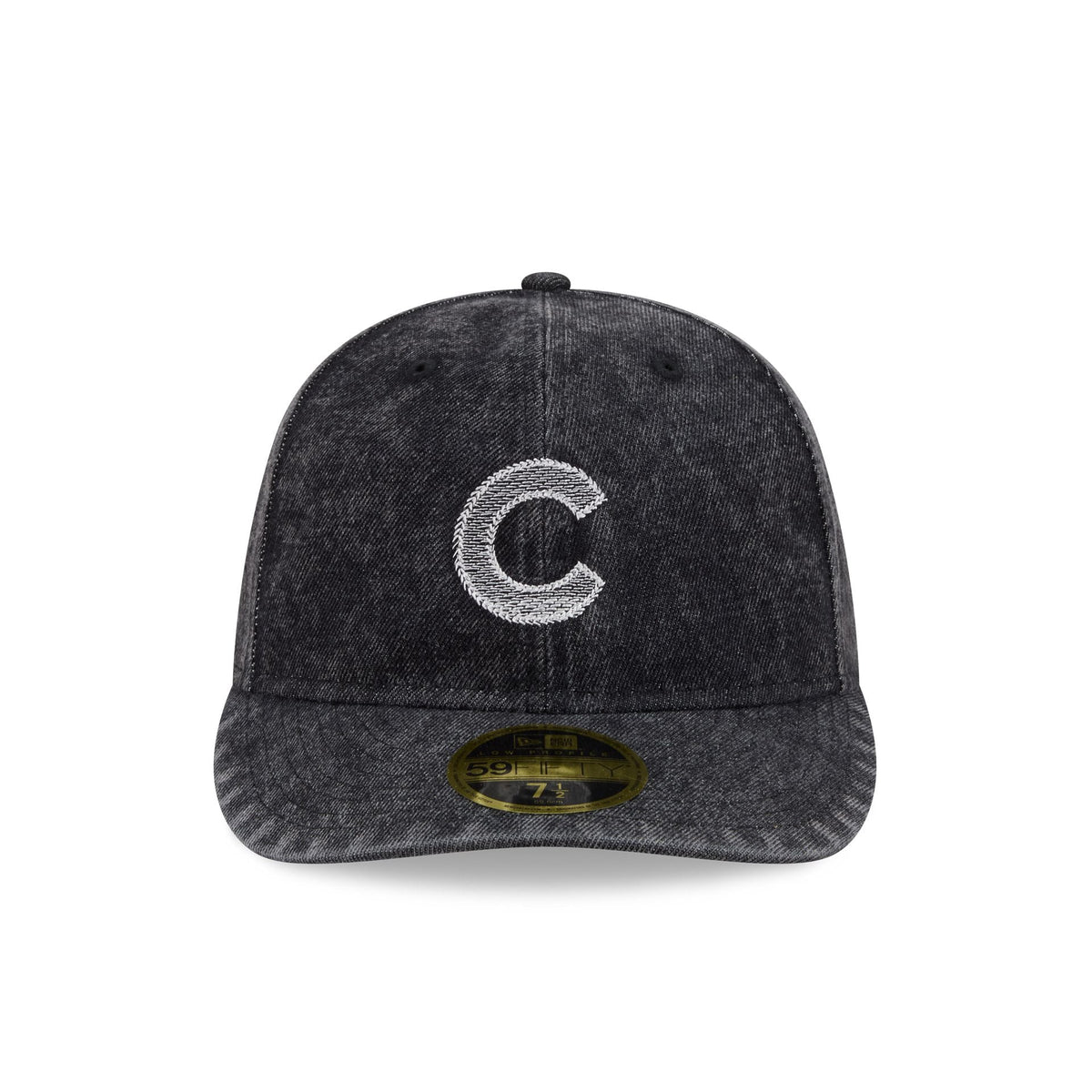 Chicago Cubs Black Denim Low Profile 59FIFTY Fitted Hat - Image 2