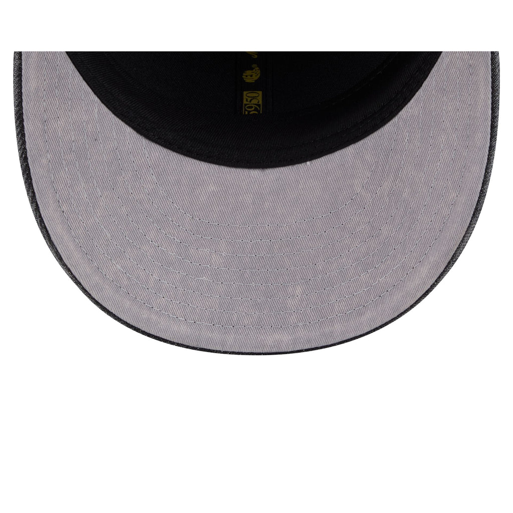 Texas Rangers Black Denim Low Profile 59FIFTY Fitted Hat - Image 7