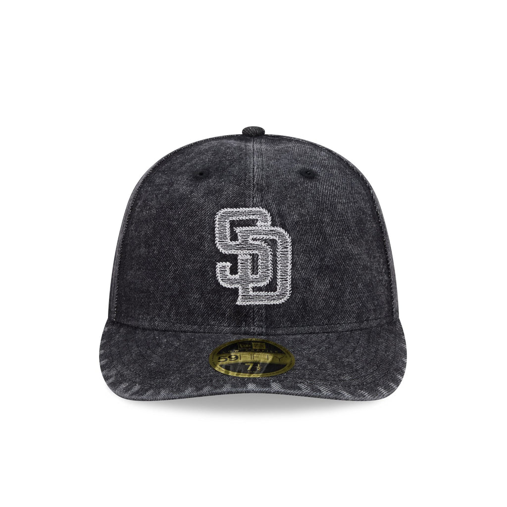 San Diego Padres Black Denim Low Profile 59FIFTY Fitted Hat - Image 2