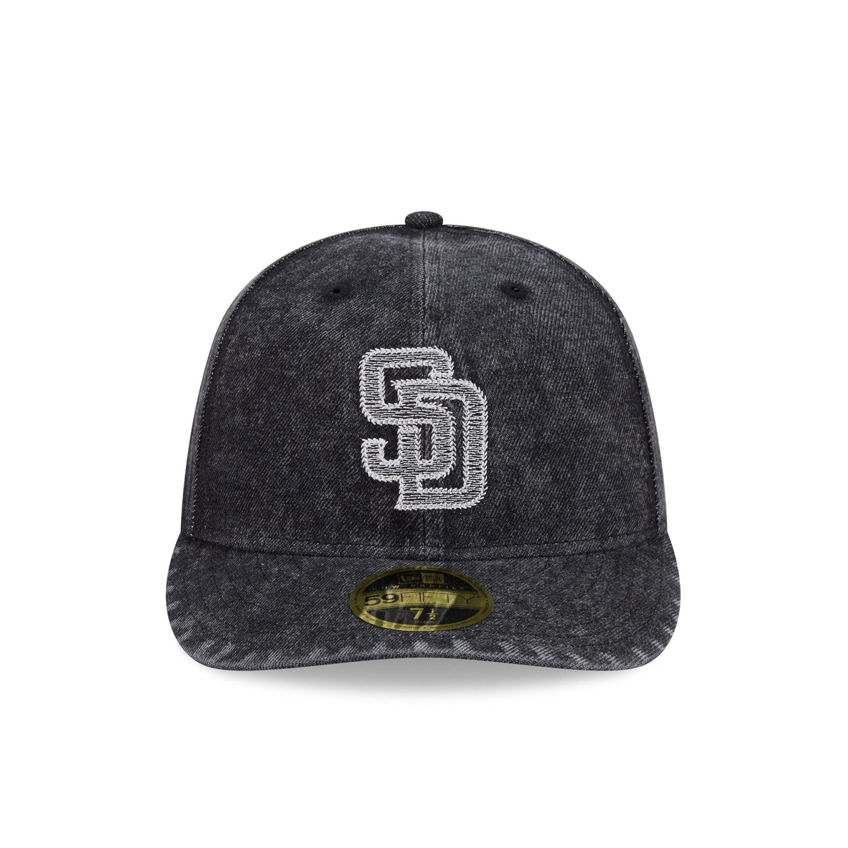 San Diego Padres Black Denim Low Profile 59FIFTY Fitted Hat - Image 2