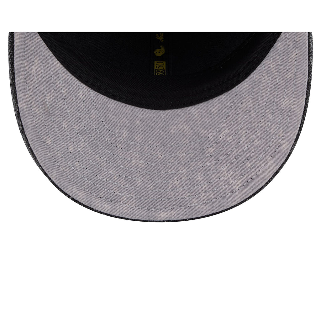 Miami Heat Black Denim Low Profile 59FIFTY Fitted Hat - Image 7