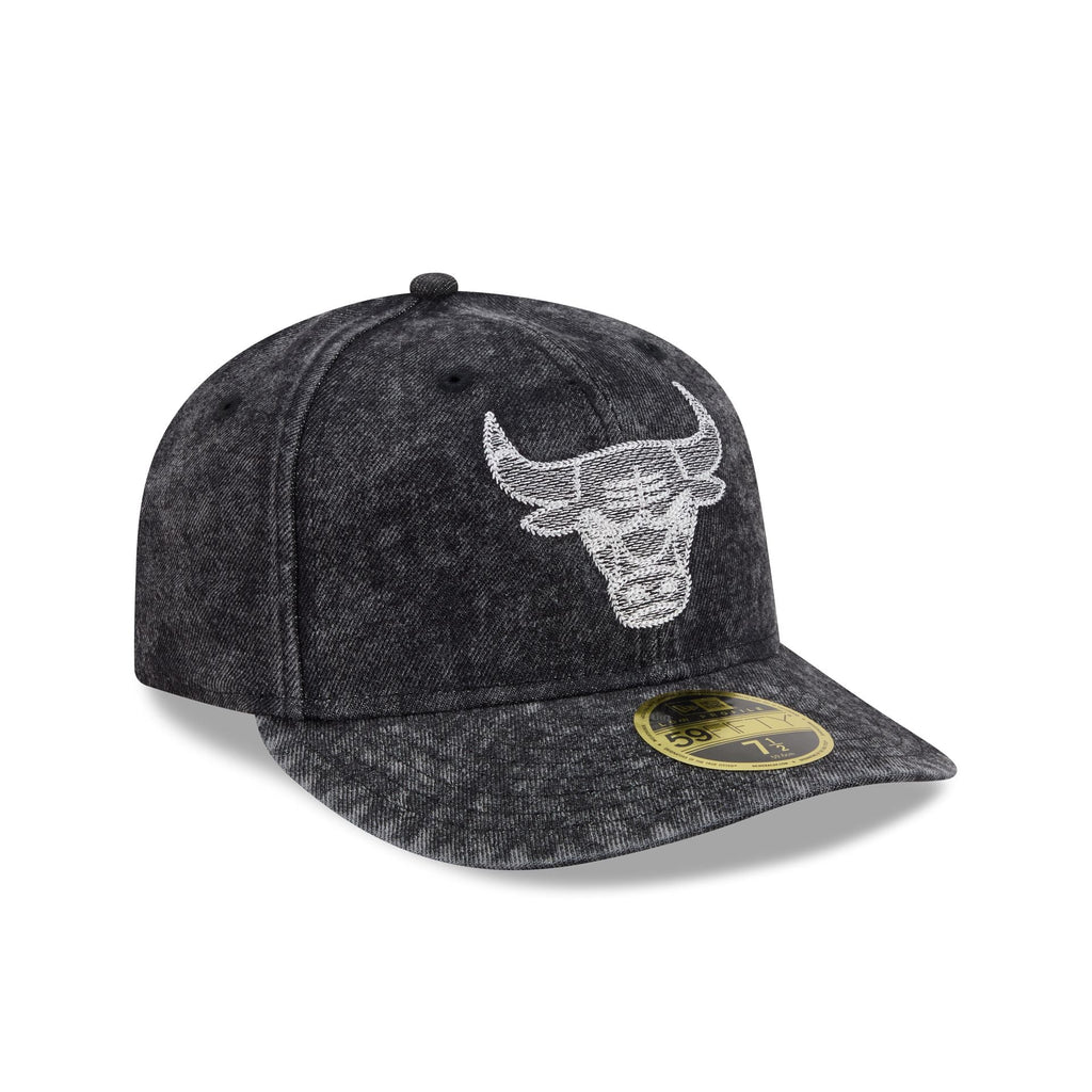 Chicago Bulls Black Denim Low Profile 59FIFTY Fitted Hat - Image 3