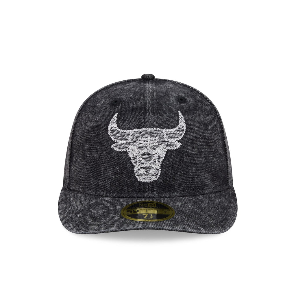 Chicago Bulls Black Denim Low Profile 59FIFTY Fitted Hat - Image 2