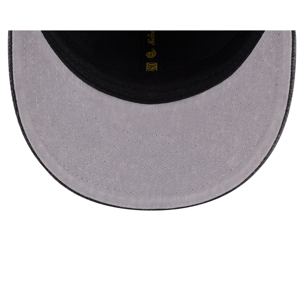 Los Angeles Lakers Black Denim Low Profile 59FIFTY Fitted Hat - Image 7