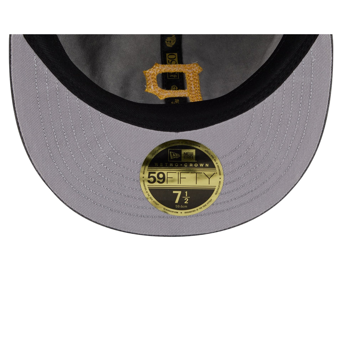Pittsburgh Pirates Visor Stitch Retro Crown 59FIFTY Fitted Hat - Image 7