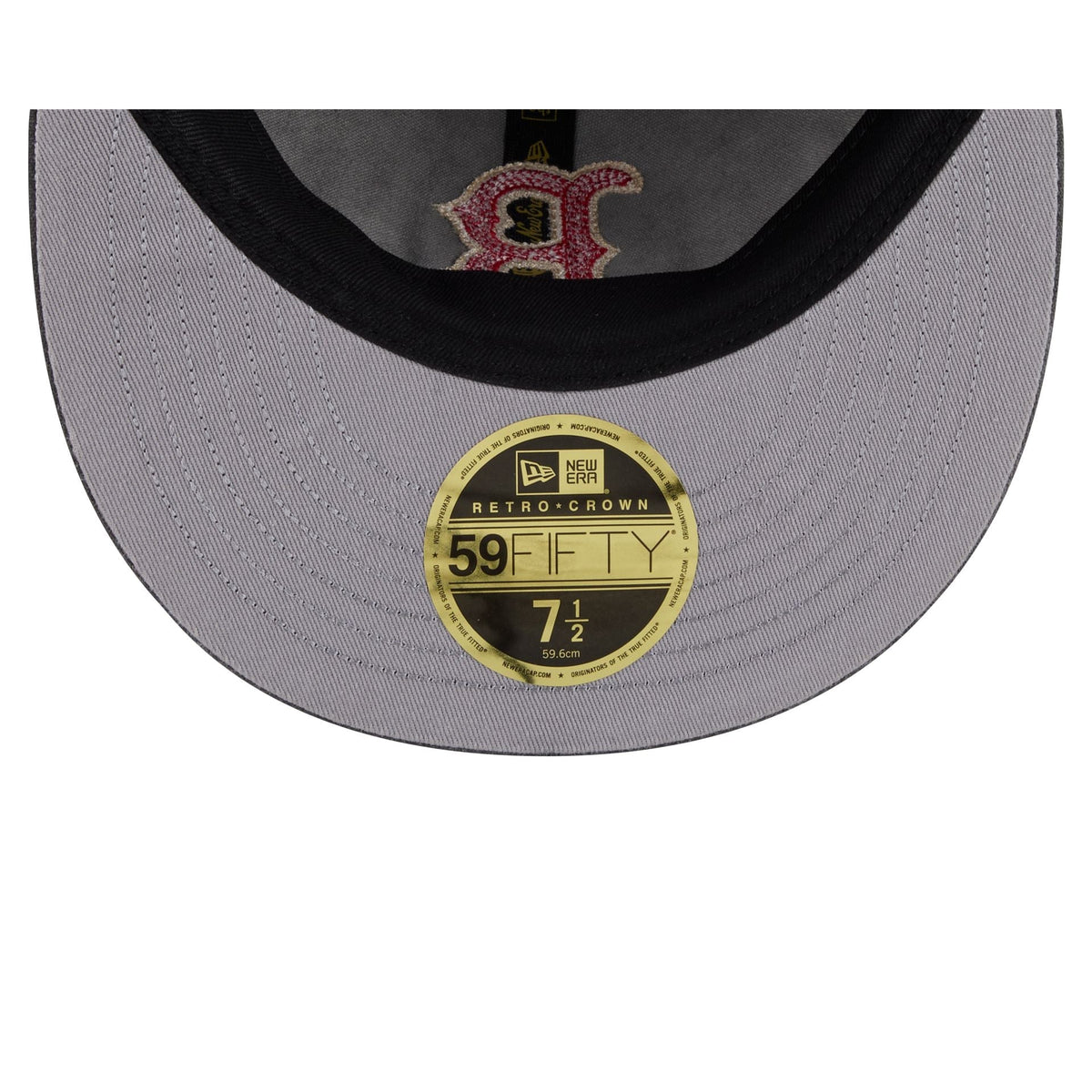 Boston Red Sox Visor Stitch Retro Crown 59FIFTY Fitted Hat - Image 7