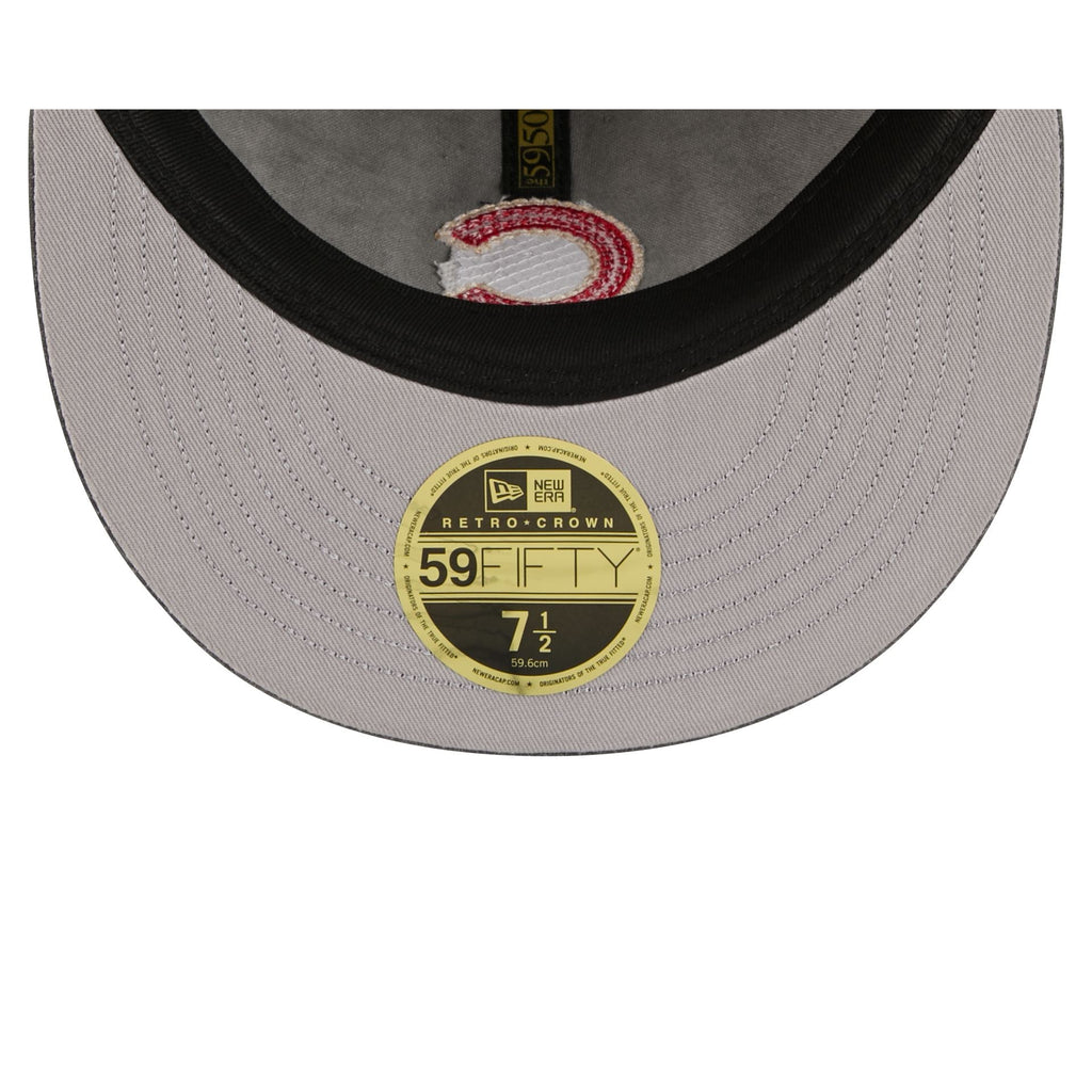 Chicago Cubs Visor Stitch Retro Crown 59FIFTY Fitted Hat - Image 7