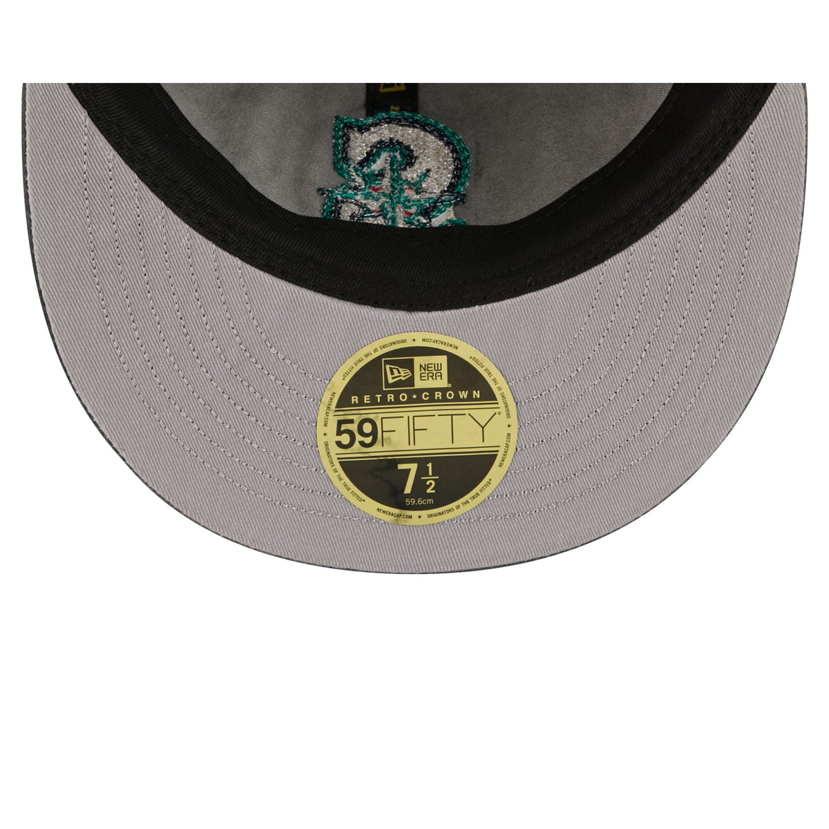 Seattle Mariners Visor Stitch Retro Crown 59FIFTY Fitted Hat - Image 7
