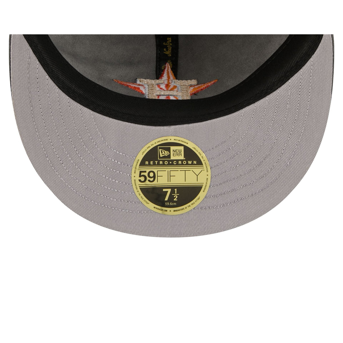 Houston Astros Visor Stitch Retro Crown 59FIFTY Fitted Hat - Image 7