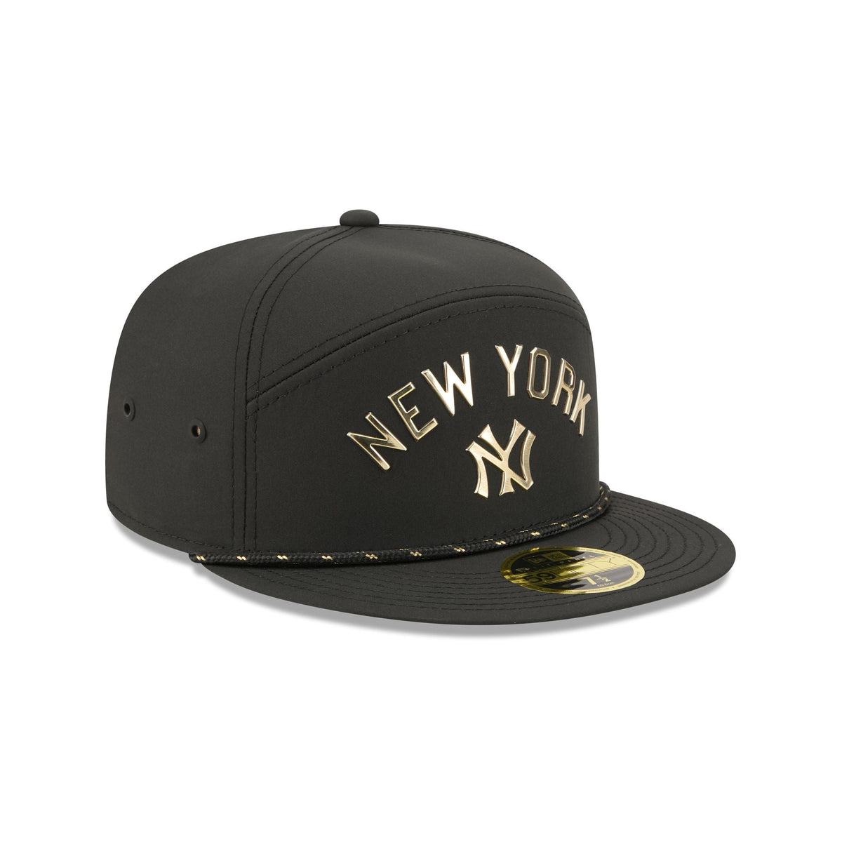 New York Yankees Gold Logo Rope Split Panel 59FIFTY Fitted Hat - Image 3