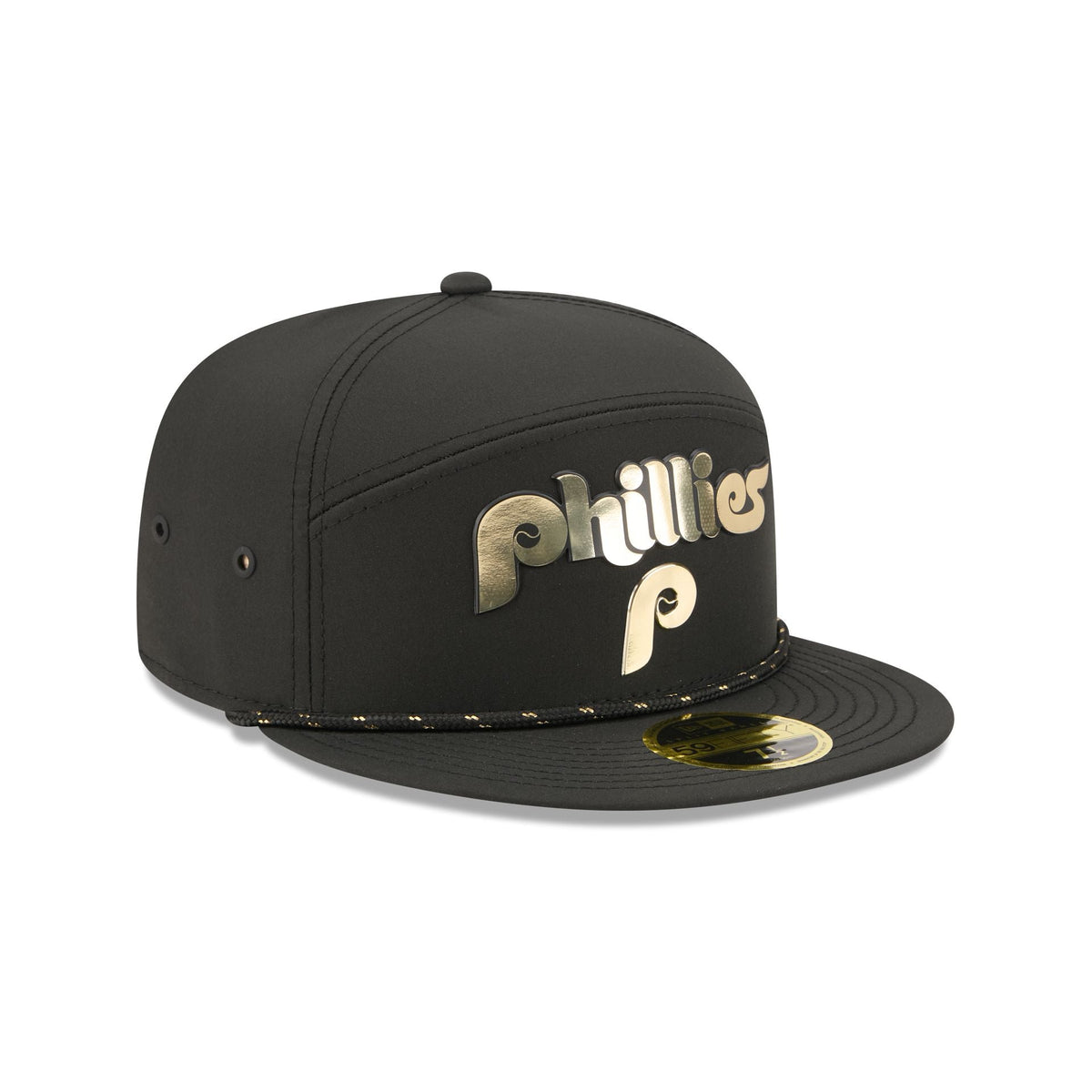 Philadelphia Phillies Gold Logo Rope Split Panel 59FIFTY Fitted Hat - Image 3