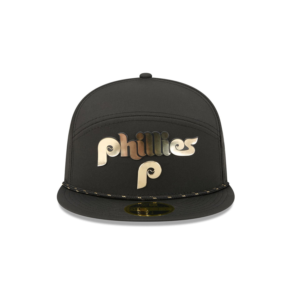 Philadelphia Phillies Gold Logo Rope Split Panel 59FIFTY Fitted Hat - Image 2