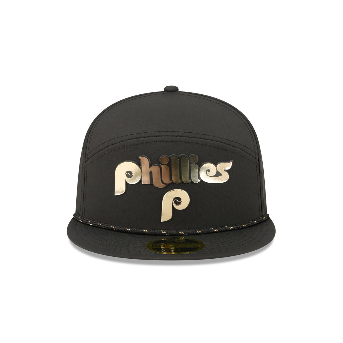 Philadelphia Phillies Gold Logo Rope Split Panel 59FIFTY Fitted Hat - Image 2