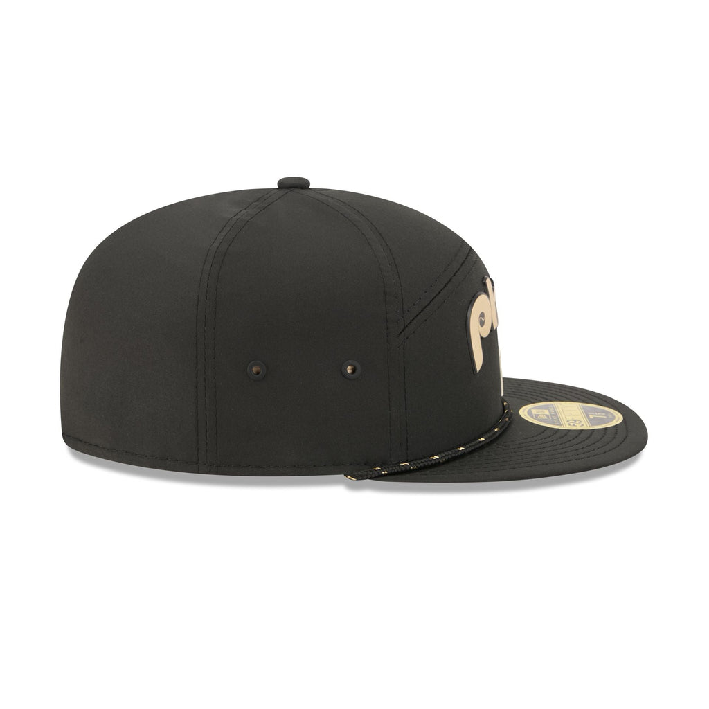 Philadelphia Phillies Gold Logo Rope Split Panel 59FIFTY Fitted Hat - Image 5