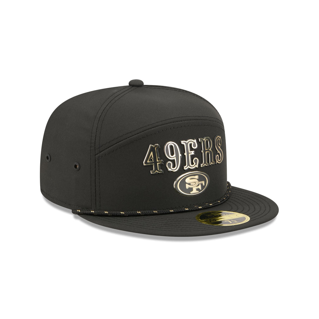 San Francisco 49ers Gold Logo Rope Split Panel 59FIFTY Fitted Hat - Image 3
