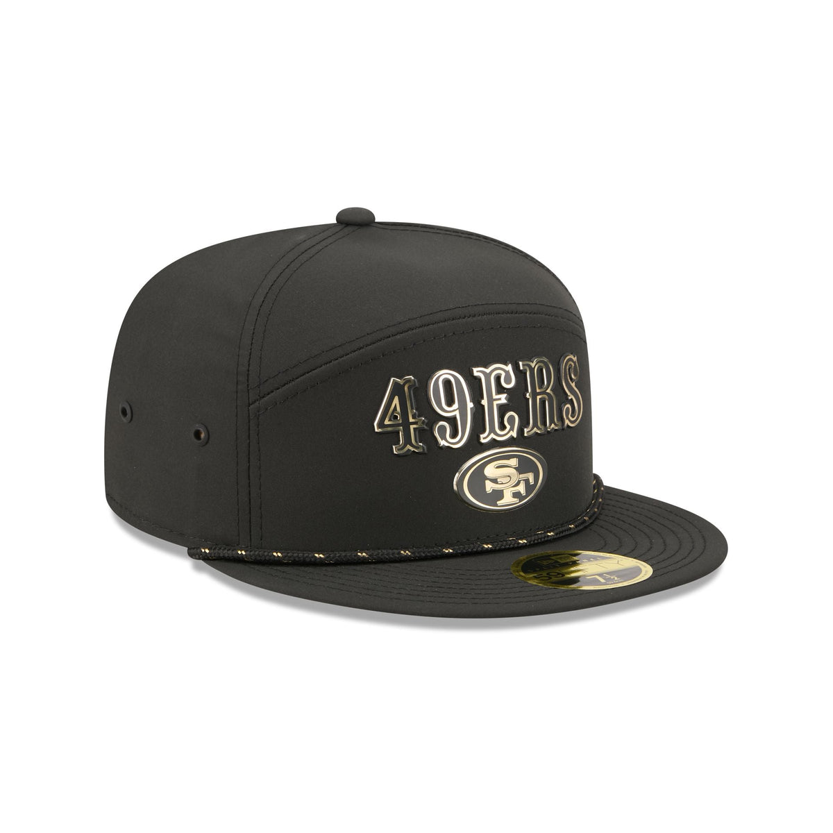 San Francisco 49ers Gold Logo Rope Split Panel 59FIFTY Fitted Hat - Image 3