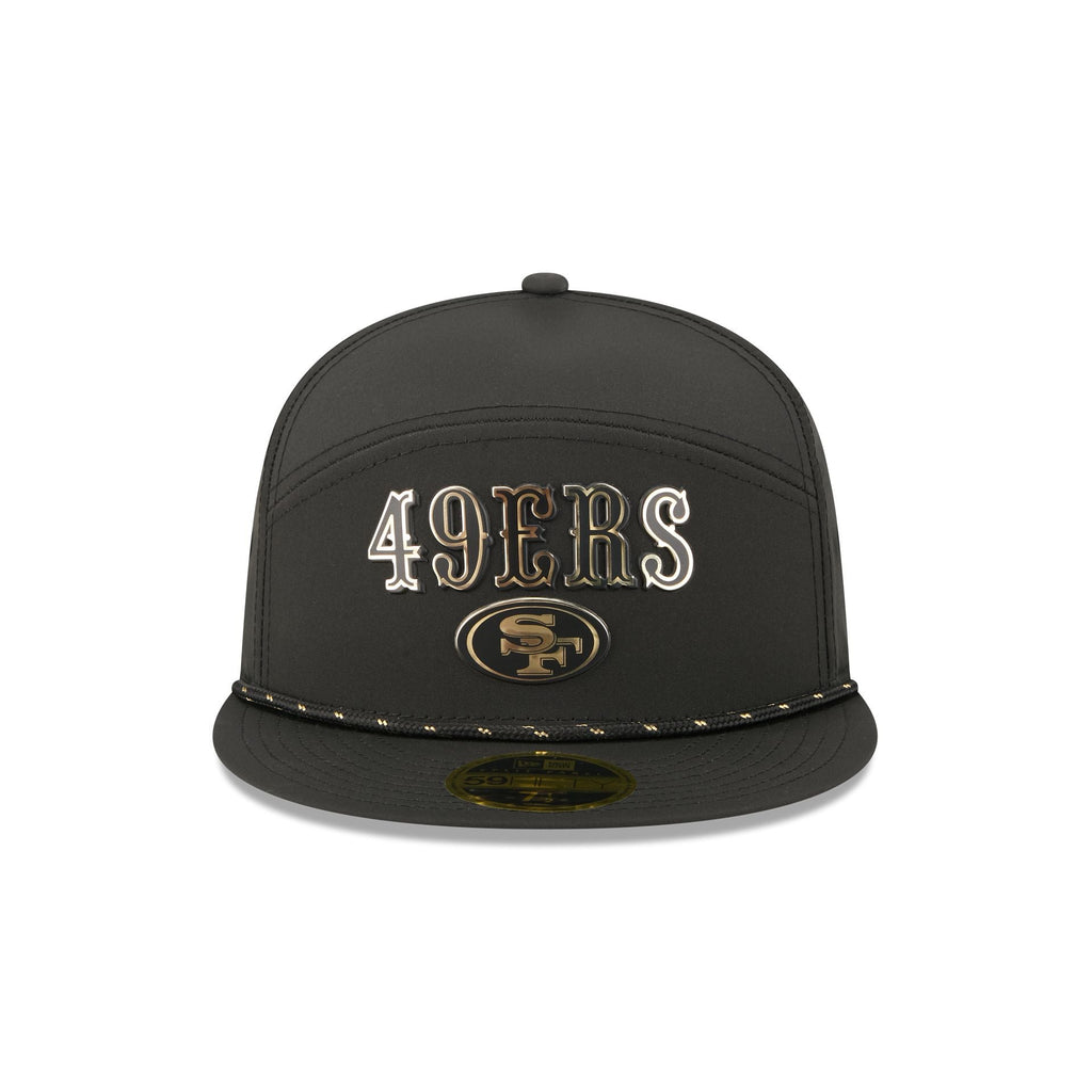 San Francisco 49ers Gold Logo Rope Split Panel 59FIFTY Fitted Hat - Image 2