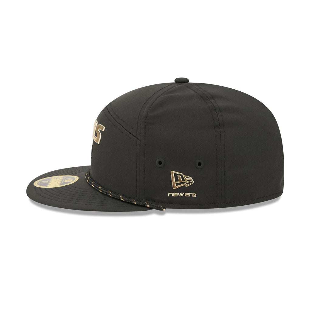 Detroit Lions Gold Logo Rope Split Panel 59FIFTY Fitted Hat - Image 4