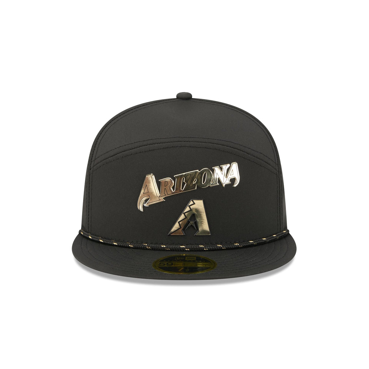 Arizona Diamondbacks Gold Logo Rope Split Panel 59FIFTY Fitted Hat - Image 2
