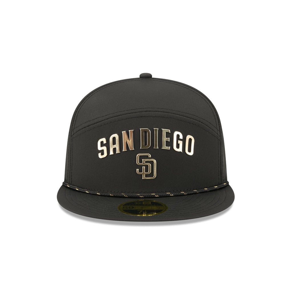 San Diego Padres Gold Logo Rope Split Panel 59FIFTY Fitted Hat - Image 2
