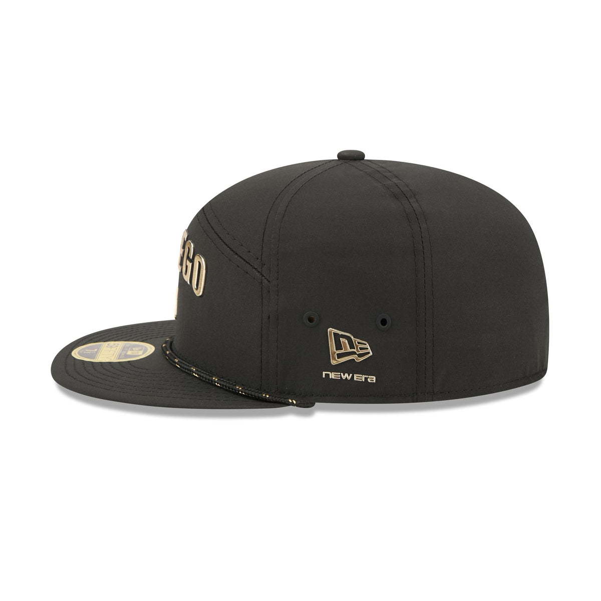 San Diego Padres Gold Logo Rope Split Panel 59FIFTY Fitted Hat - Image 4