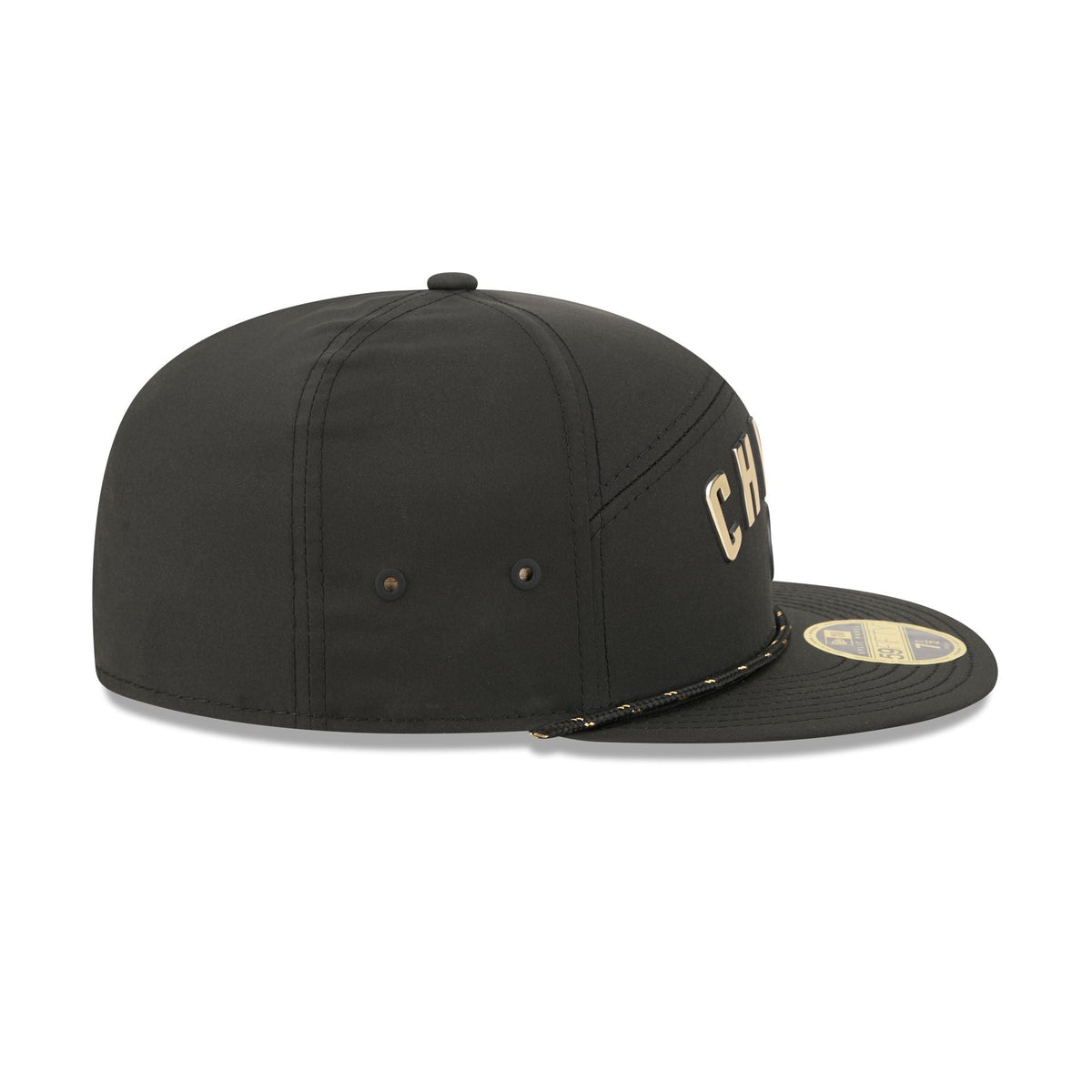 Chicago Cubs Gold Logo Rope Split Panel 59FIFTY Fitted Hat - Image 5