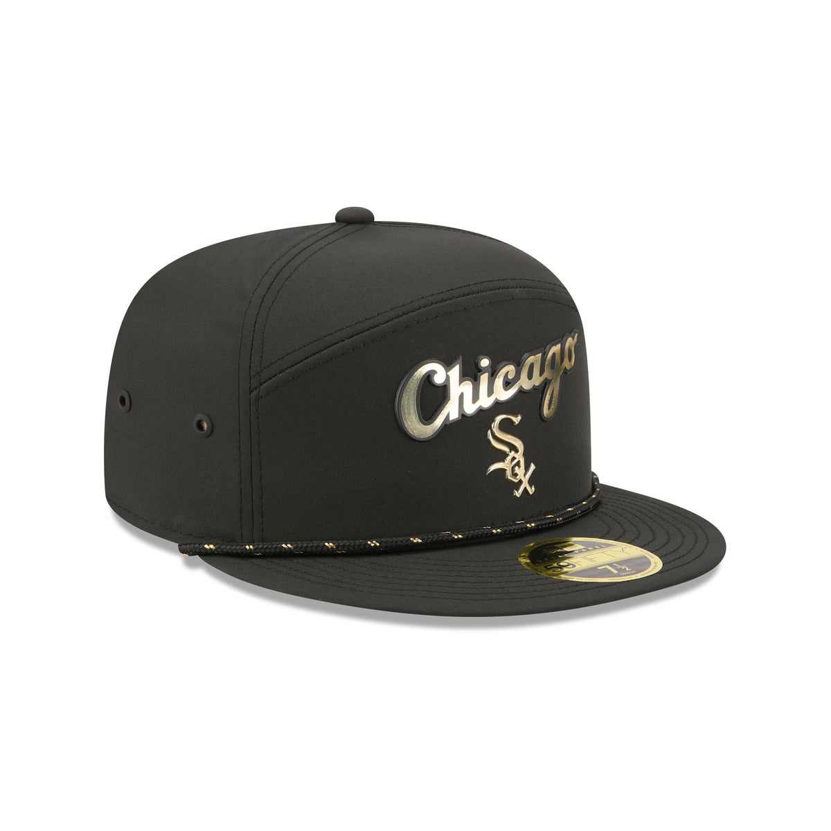 Chicago White Sox Gold Logo Rope Split Panel 59FIFTY Fitted Hat - Image 3