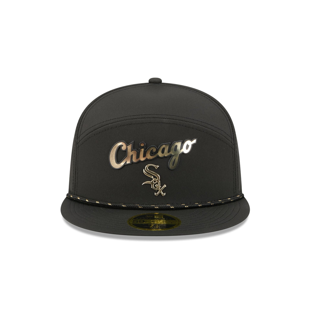 Chicago White Sox Gold Logo Rope Split Panel 59FIFTY Fitted Hat - Image 2