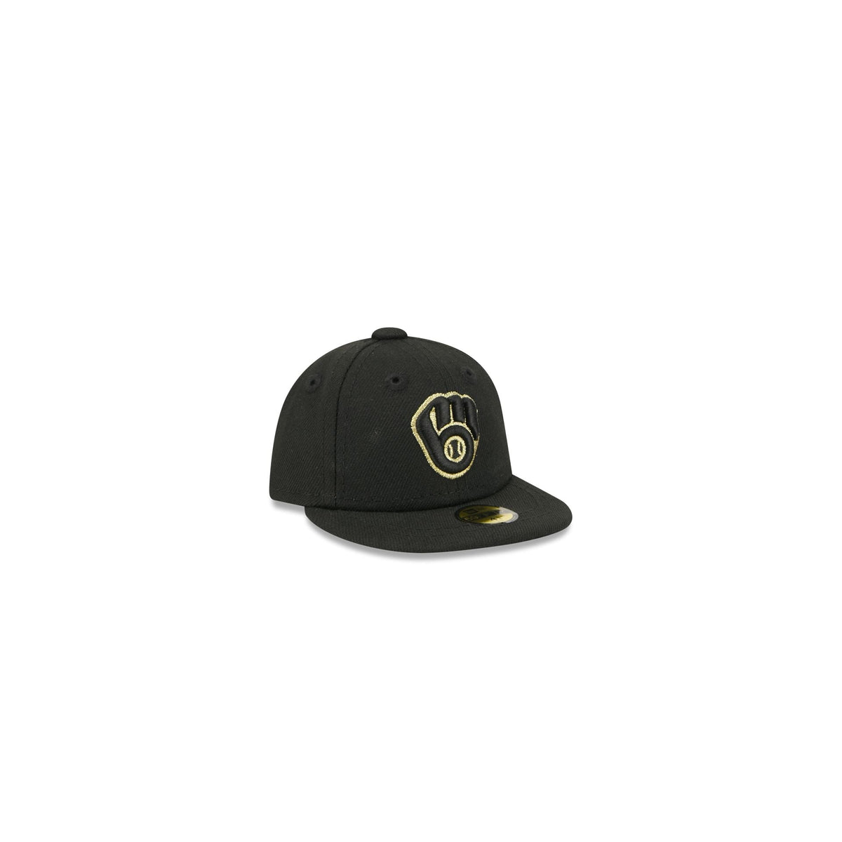 Milwaukee Brewers Gold Logo Mini 59FIFTY Fitted Hat - Image 3