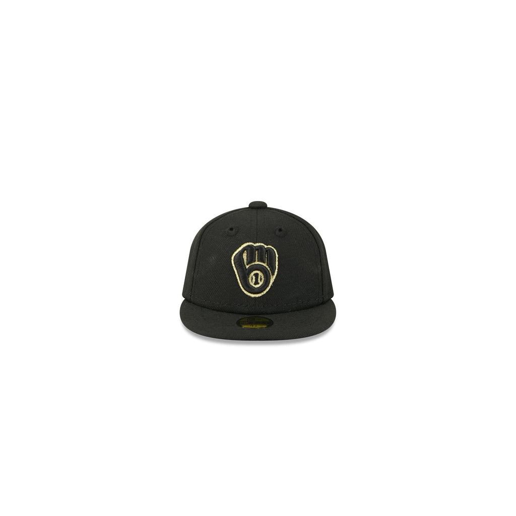 Milwaukee Brewers Gold Logo Mini 59FIFTY Fitted Hat - Image 2