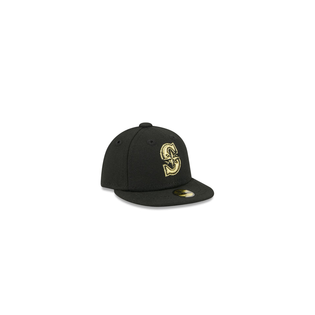 Seattle Mariners Gold Logo Mini 59FIFTY Fitted Hat - Image 3