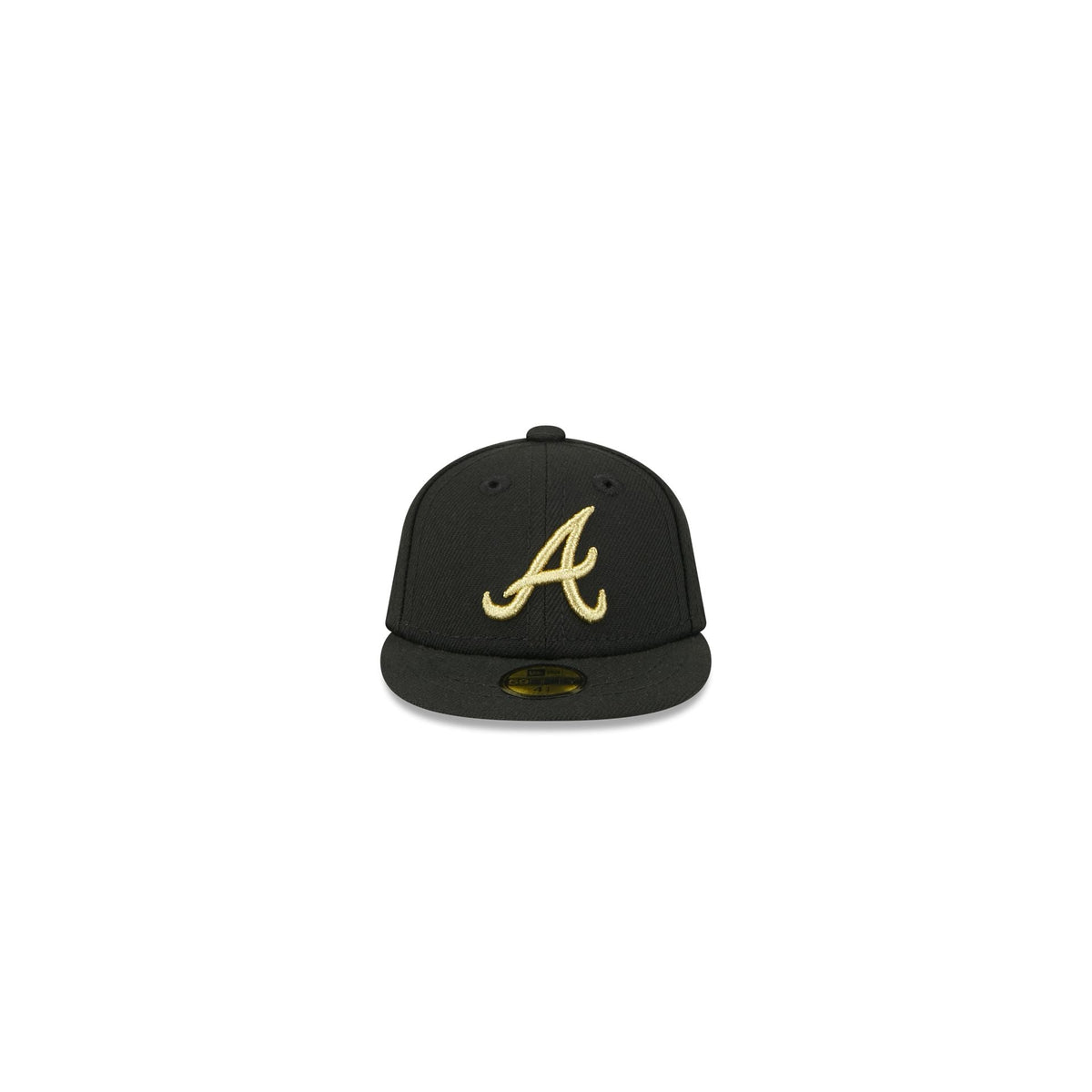 Atlanta Braves Gold Logo Mini 59FIFTY Fitted Hat - Image 2