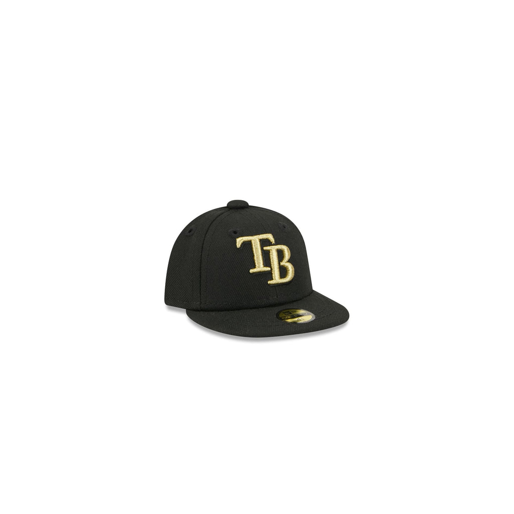 Tampa Bay Rays Gold Logo Mini 59FIFTY Fitted Hat - Image 3