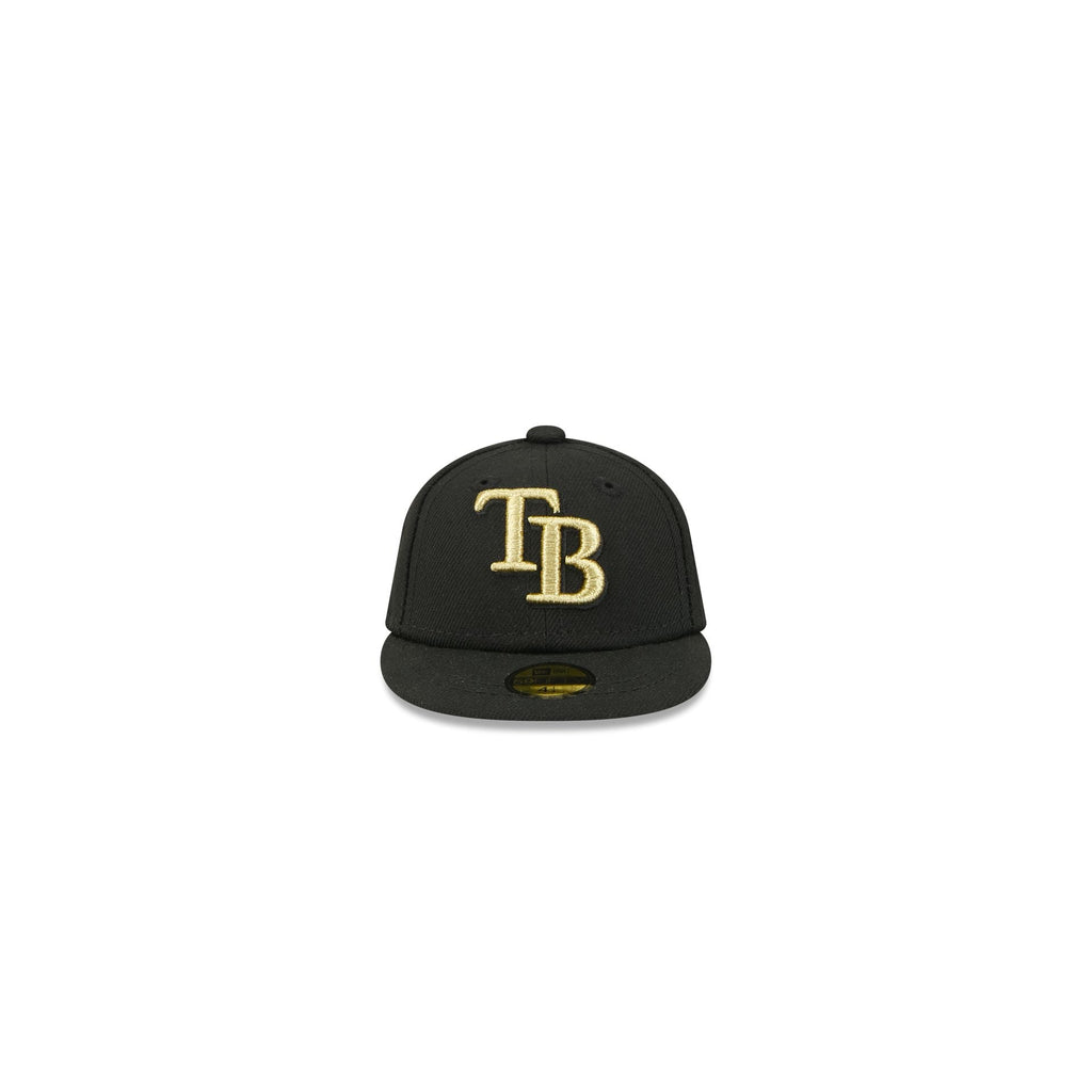 Tampa Bay Rays Gold Logo Mini 59FIFTY Fitted Hat - Image 2