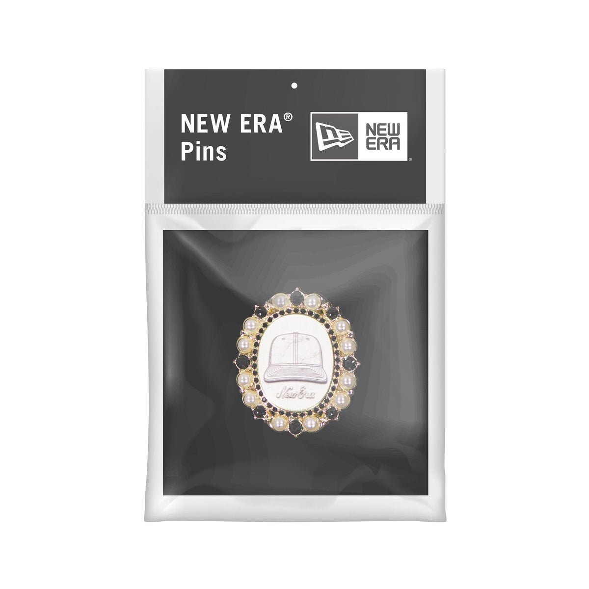 New Era Cap Jeweled Brooch Pin - Image 2