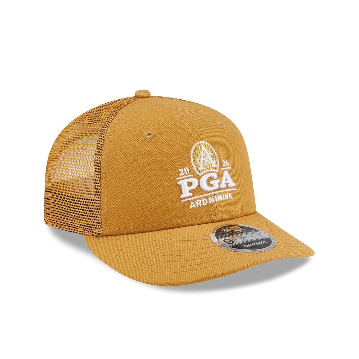 2026 PGA Championship Aronimink Ochre Low Profile 9FIFTY Trucker Hat - Image 3