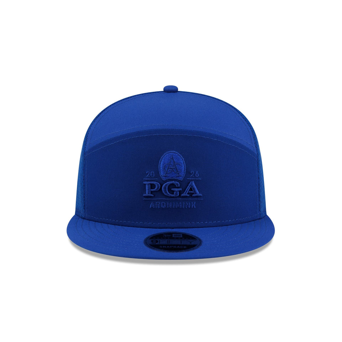 2026 PGA Championship Aronimink Light Royal Split Panel 9FIFTY Trucker Hat - Image 2
